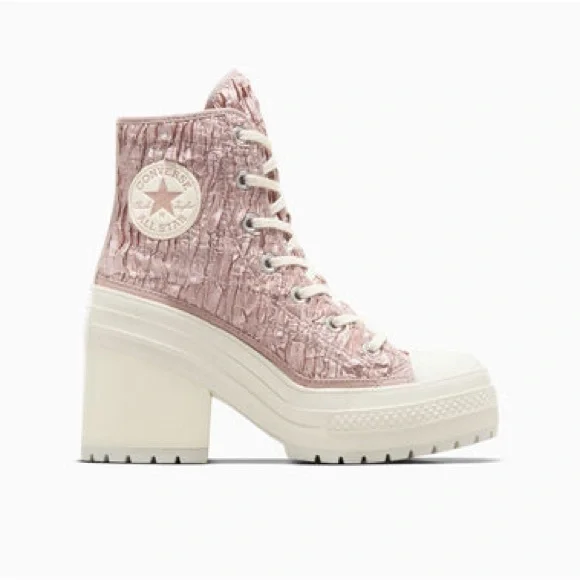 Converse Chuck 70 De Lux Satin High-Top Platform Sneakers - Picture 1 of 5